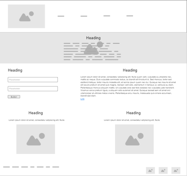 Home Wireframe